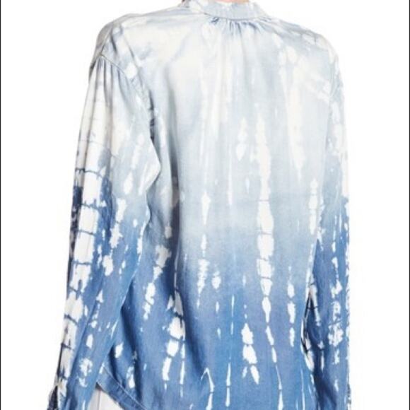 Tina Jo Top Denim Lace Up - Picture 3 of 6